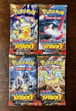 Pokemon TCG Surging Sparks Booster Pack Art Set (4 Pack) NEW & SEALED - Image 2
