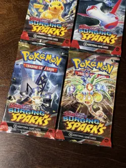 Pokemon TCG Surging Sparks Booster Pack Art Set (4 Pack) NEW & SEALED - Image 3