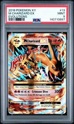 2016 Pokemon XY EvolutionsM Charizard EX #13/108PSA 9 (Mint)Cert #140710897 - Image 1