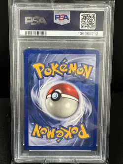 1999 POKEMON BASE SET UNLIMITED #13 POLIWRATH-HOLO PSA 8 - Image 2