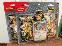 Lot of 2 Pokemon Ascended Heroes 2-Pack Blisters - (1) Erika & (1)Larry - Image 2