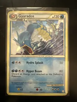 Pokemon TCG Gyrados Holo Rare HeartGold and SoulSilver 4/123 Shattered - Image 1