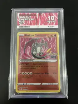 Pokemon Go Radiant Charizard 011/078 Ace Grading Gem Mint 10 ACE Label - Image 1