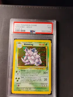 Pokemon 2000 Base Set 2 Nidoking Holo #11 PSA 7 Near Mint Graded - Image 4