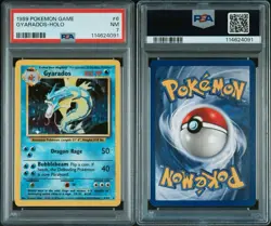 1999 POKEMON SET UNLIMITED #6/102 GYARADOS RARE HOLO PSA 7 - Image 3
