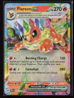 Flareon ex 014/131 SV: Prismatic Evolutions Pokemon TCG NM - Image 1