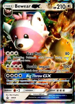 Bewear GX SM34 P SM Black Star Promos Pokemon TCG NM/LP (SKU 1-4) - Image 1