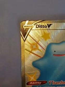 Pokemon Sword & Shield Shining Fates Ditto V SV118/SV122 Shiny Rare Full Art - Image 5