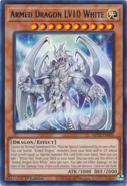 Armed Dragon LV10 White - MP22-EN005 - Rare - 1st Edition Yugioh - Image 1