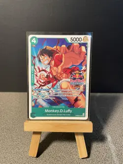 Monkey.D.Luffy PRB02-005 NM Red Bull Double Don Event Stamp Participation Promo - Image 1