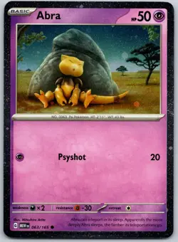 Abra - (Cosmos Holo) Promo Miscellaneous Cards & Products 063/165 NM - Image 1