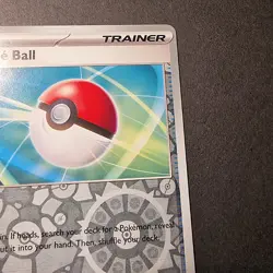 Poke Ball 185/198 Scarlet and Violet Base Set Pokemon Card Reverse Holo Trainer - Image 3