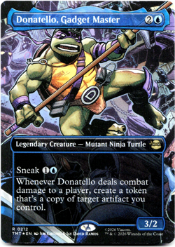 Donatello, Gadget Master (Borderless FOIL) - [Teenage Mutant Ninja Turtles] MTG - Image 2