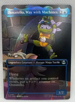 Donatello Way with Machines Borderless 197 Teenage Mutant Ninja Turtles Foil ... - Image 1