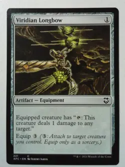 Viridian Longbow *Common* Magic MtG x1 AFC Commander Forgotten Realms - Image 1