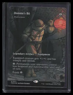 Donnie's Bo Borderless Foil Teenage Mutant Ninja Turtles Eternal-Legal #17 - Image 1