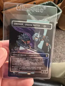 Shredder, Shadow Master (Surge Foil) - Borderless | Pixel - MTG Commander: TMNT - Image 1