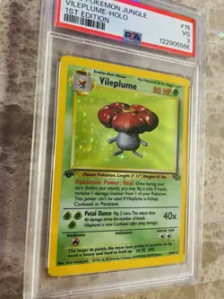 1st Edition 1999 PSA Graded - Pokemon Vileplume Holo #15/64 Rare Jungle Card - Image 3