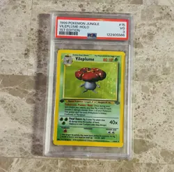 1st Edition 1999 PSA Graded - Pokemon Vileplume Holo #15/64 Rare Jungle Card - Image 4