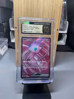 CGC 10 PRISTINE Japanese Pokemon 2023 Mew ex 195/165 Pokemon 151 Sv2a US - Image 2