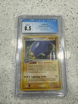 CGC 8.5 Lanturn 15/108 2007 EX Power Keepers Reverse Holo Pokemon Card STAMPED - Image 2