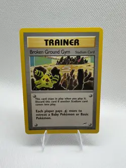 Pokemon TCG Neo Destiny Broken Ground Gym Card 92/105 Unlimited Rare-MP - Image 1