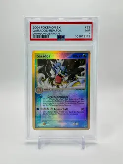 Garados (Gyarados) Reverse Foil 32/97 Pokemon Card EX Dragon PSA 7 GERMAN - Image 1