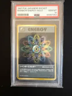 Pokemon 1997 Rainbow Energy PSA 10 Gem Mint Holo Japanese Team Rocket - Image 1