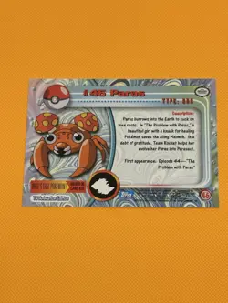 Pokemon Topps Paras #46 PACK FRESH and NM - Image 2