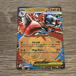 Mega Lucario Ex 077/132 Mega Evolutions Pokemon TCG Near Mint - Image 1