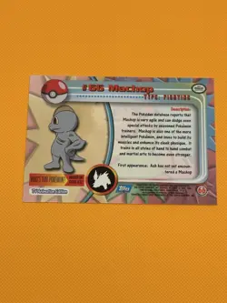 Pokemon Topps Machop #66 PACK FRESH and NM - Image 2
