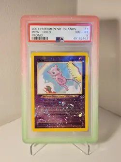 2001 Pokemon TCG Southern Islands Mew #1 Reverse Holo PSA 8 - Image 1