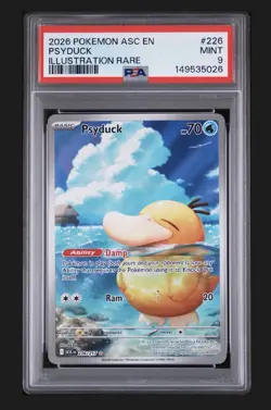PSA 9 MINT Psyduck 226/217 – Ascended Heroes ME – Illustration Rare Pokemon TCG - Image 1