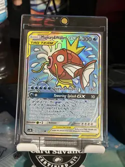 Magikarp & Wailord GX ALT ART MINT Team Up Tag Team 219/204 Indonesian Pokemon - Image 1
