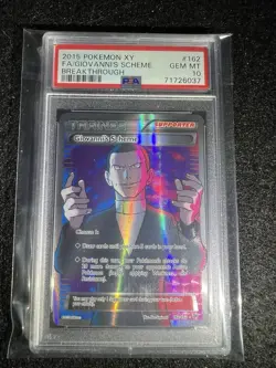 PSA 10 2015 POKEMON JPN XY RED FLASH 1ST ED #064 FULL ART/GIOVANNI'S SCHEME - Image 2