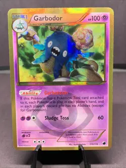 Pokemon TCG Garbodor 119 Secret Rare 119/116 Plasma Freeze LP - Image 1