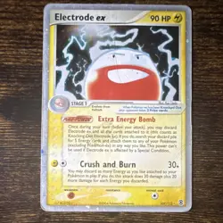 Pokemon TCG Electrode ex EX FireRed & LeafGreen Ultra Rare 107/112 Holo 90 HP - Image 1