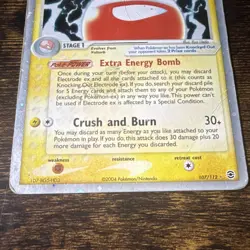 Pokemon TCG Electrode ex EX FireRed & LeafGreen Ultra Rare 107/112 Holo 90 HP - Image 3