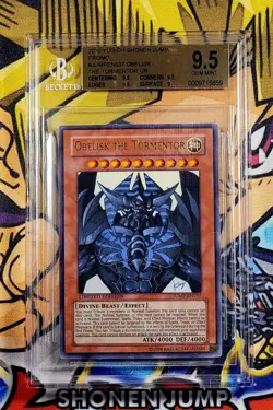 Yu-Gi-Oh! OBELISK THE TORMENTOR Shonen JUMP-EN037 Limited Ed BGS 9.5 Ultra GEM - Image 1