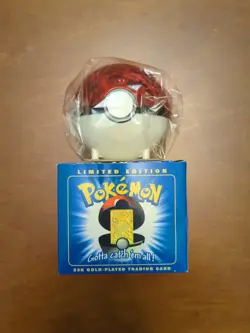 Unopened Vintage 1998 Pokemon 23K Gold Plated Trading Card. - Image 1