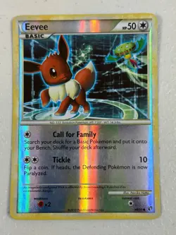 Pokemon EEVEE 48/90 Common Reverse Holo Card TCG Undaunted 2010 - Image 1