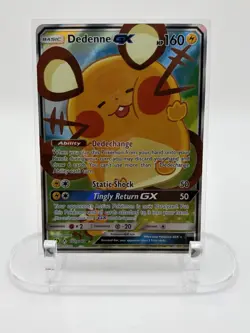 Pokemon-TCG 2020 Dedenne GX 195A/214 Alternate Art Full Art Promo Holo Card-🤩 - Image 1