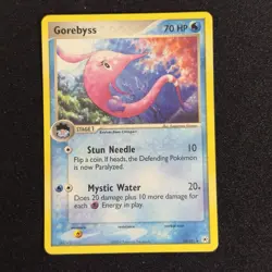 Gorebyss 18/101 Rare EX Hidden Legends Pokemon Card English 2004 Vintage - Image 1