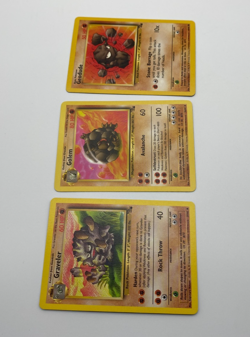 Pokemon Trading Card Game TCG Fossil Geodude Graveler Golem 47/62, 37/62, 36/62 - Image 3