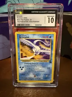 Pokemon Aoki Error Articuno Card Black Star Promo 22 CGC Gem Mint 10 - Image 1