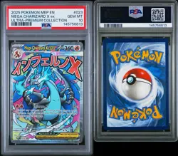 Mega Charizard x EX 023 Engraved Black Star Promo Card PSA 10 - Image 3