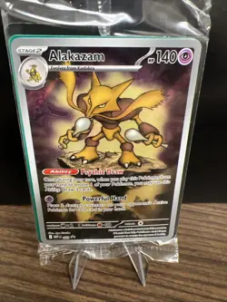 Pokemon TCG SV: Scarlet & Violet Promo Cards #009 Alakazam SEALED - Image 1