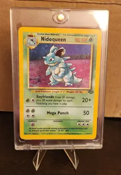 Pokemon TCG Nidoqueen Jungle Holo Card 7/64 Unlimited Rare, Lightly Played 1999 - Image 3