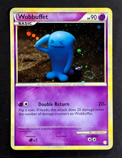 2010 Pokemon WOBBUFFET HeartGold SoulSilver HOLO RARE Card 13/123 PERFECT SWIRL - Image 1