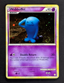 2010 Pokemon WOBBUFFET HeartGold SoulSilver HOLO RARE Card 13/123 PERFECT SWIRL - Image 3